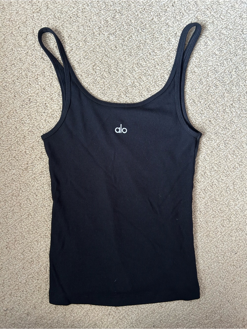 ALO Yoga Black Prosper Tank Top